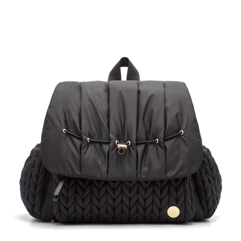 HAPP Levy Backpack in Black and Memory Foam Changing Pad